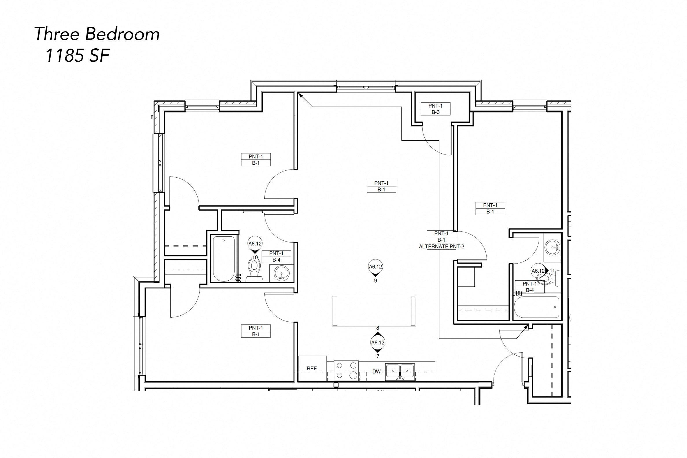 Floor Plans of Grand Terrace Apartments in Worthington, MN